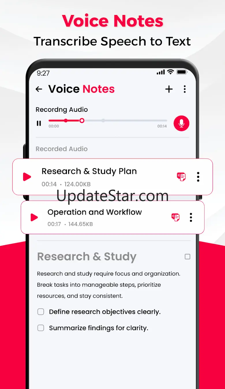 Voice Memo - Recorder & Notes 1.3