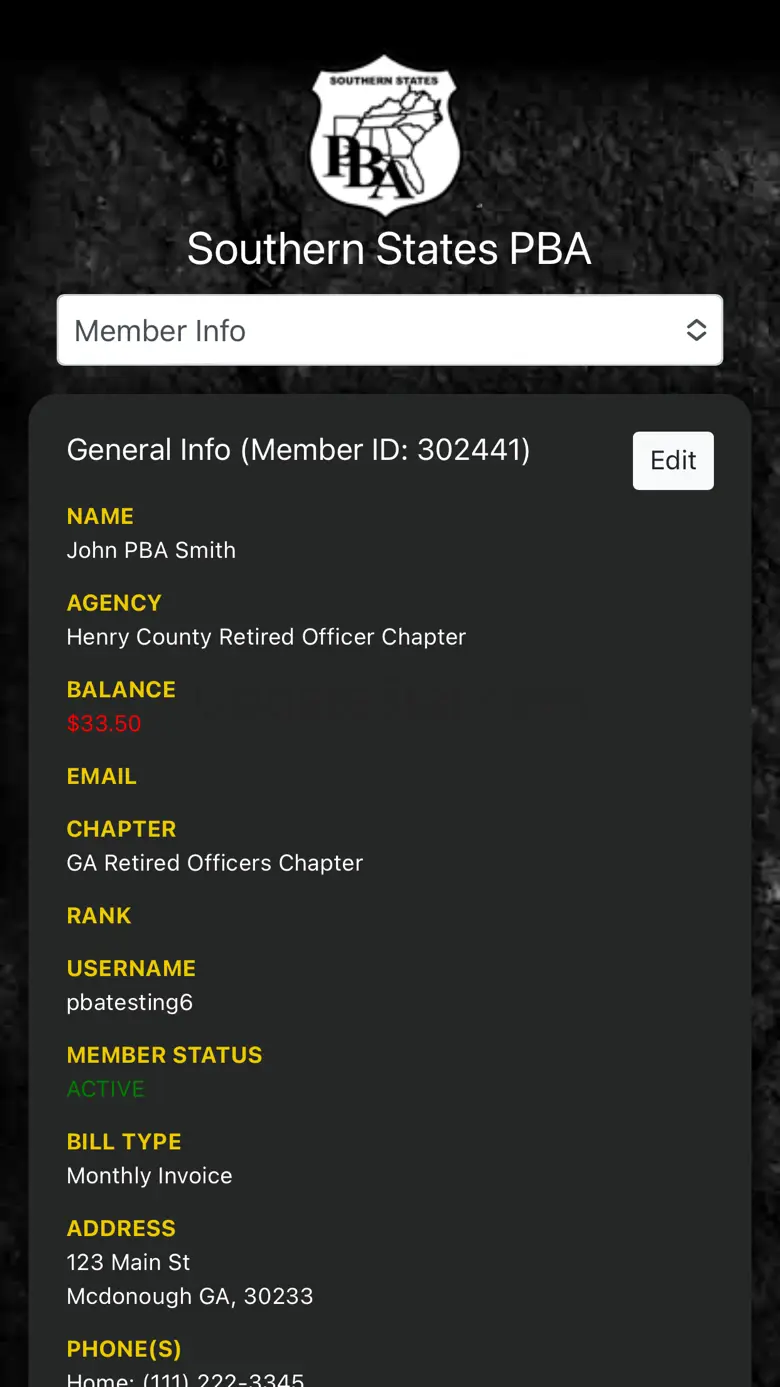 SSPBA Membership Portal 1.4.5