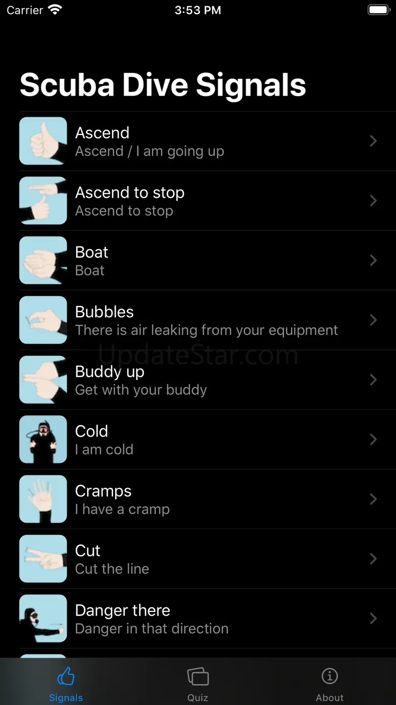 Scuba Dive Signals 1.1