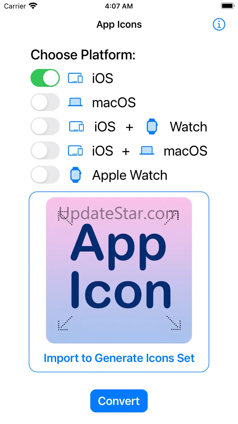 App Icon: Resize for all OS 1.2.8