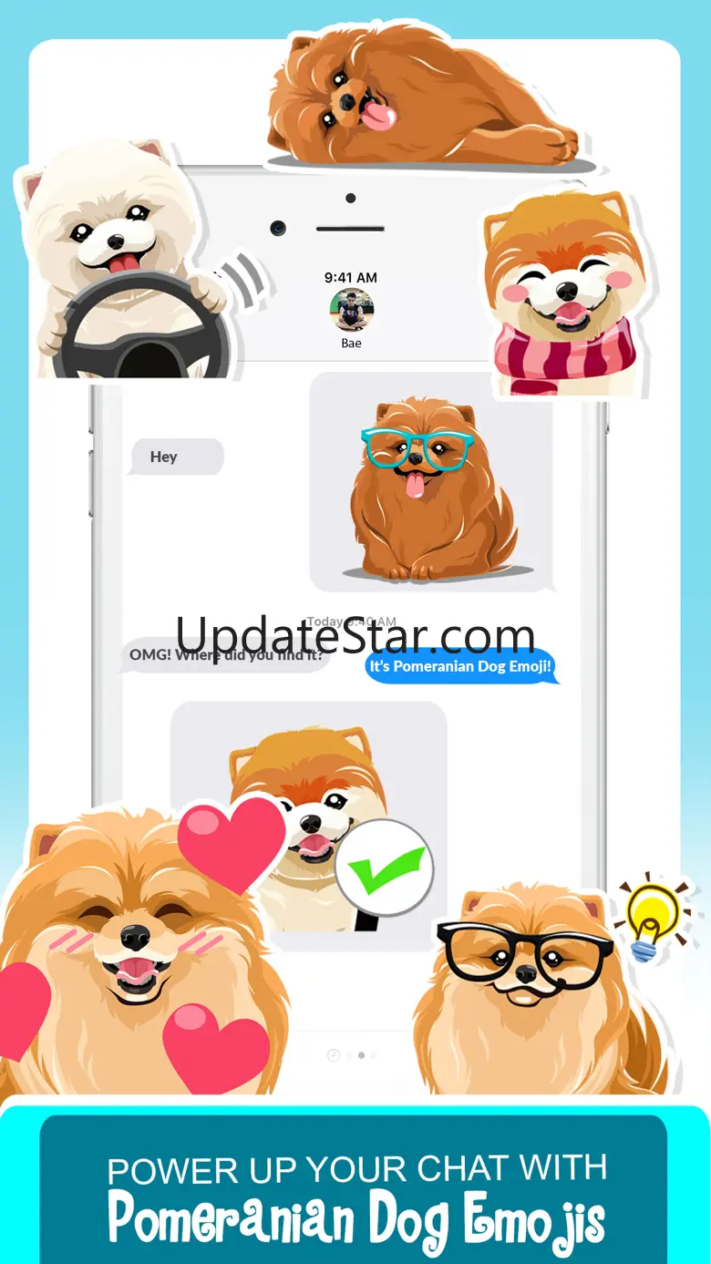 Pomeranian Dog Emoji Stickers 1.0