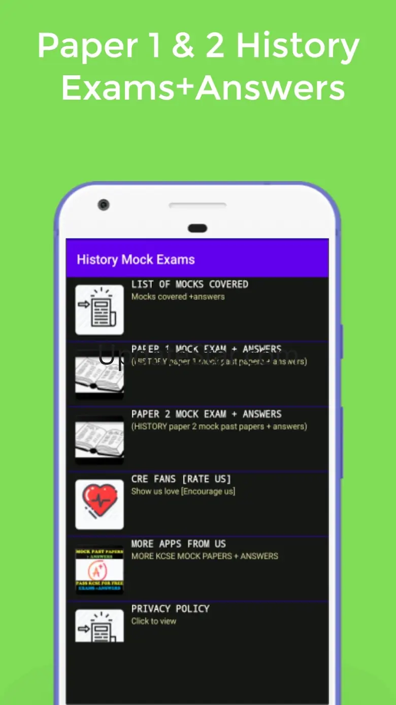 History Mock Exams + Answers 7.0