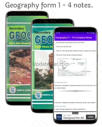 Geography: Form 1 - 4 Notes. Geography Form 1 - Form 4 KCSE Notes