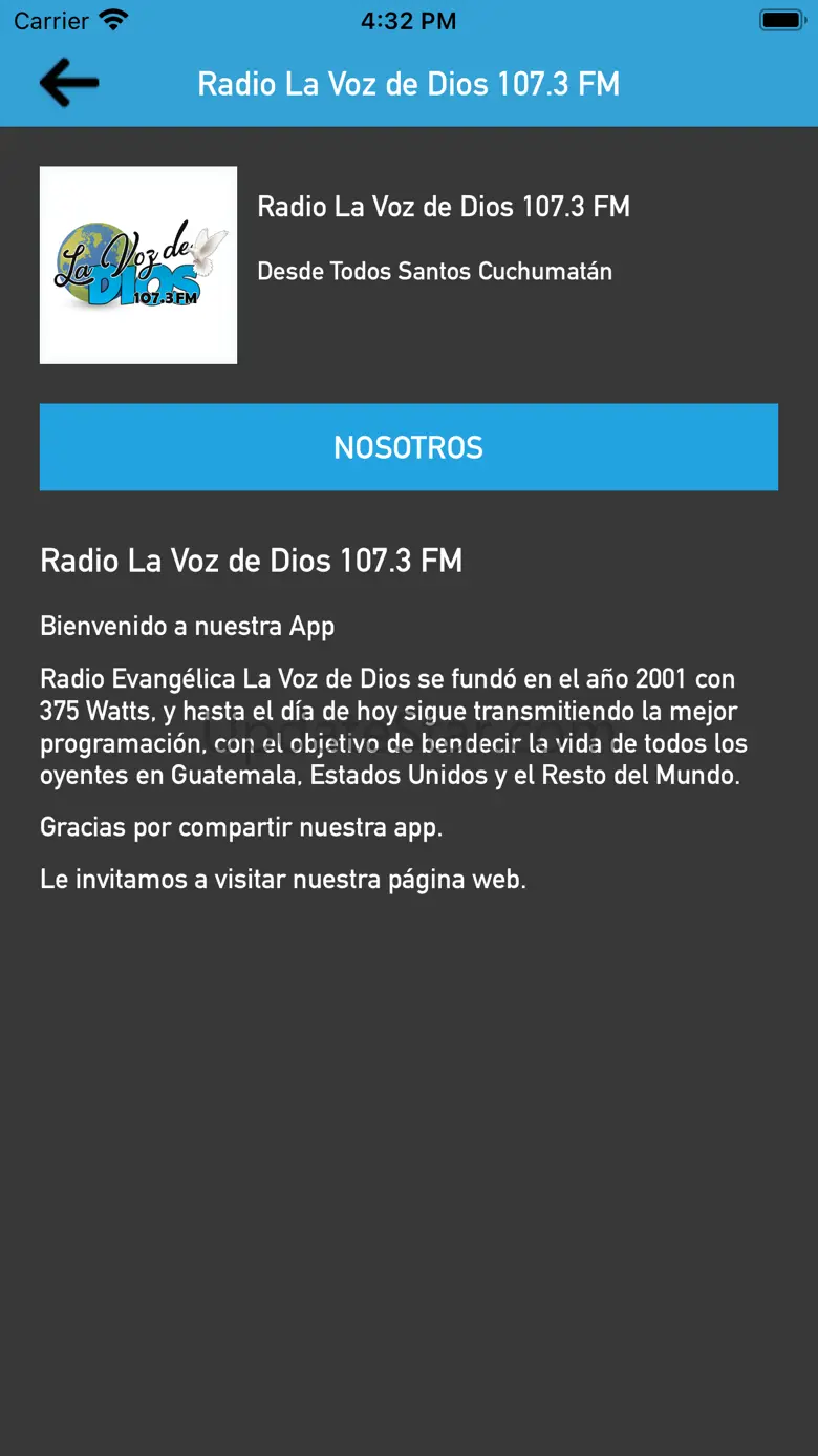 Radio La Voz de Dios 107.3 FM 1.0