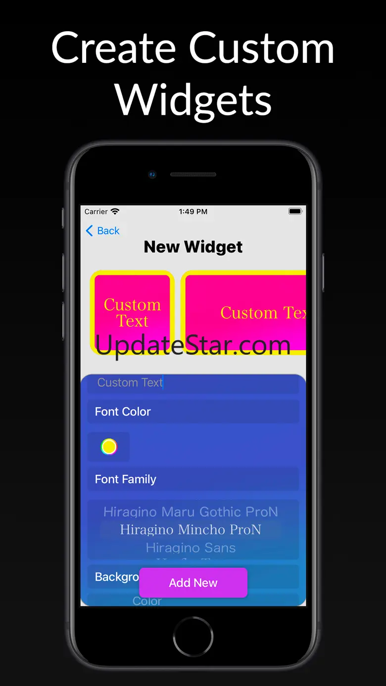 Custom Widget Creator 1.0.1