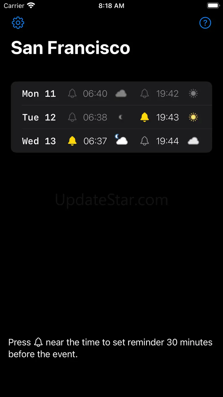 Sunrise and Sunset Predictions 2.1.0