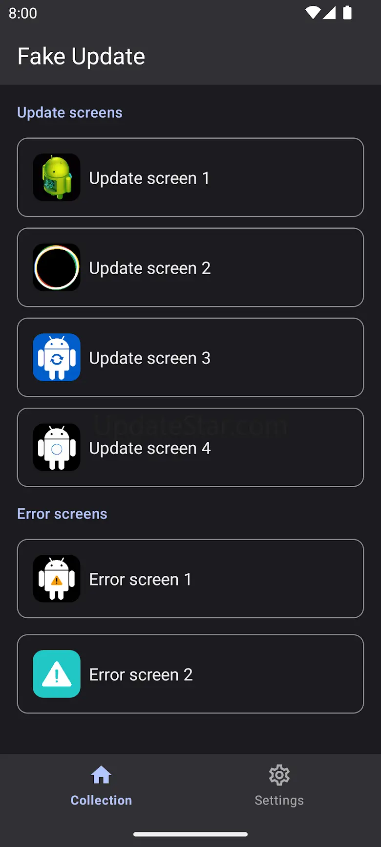Fake Update / Error Screen 3.5.1