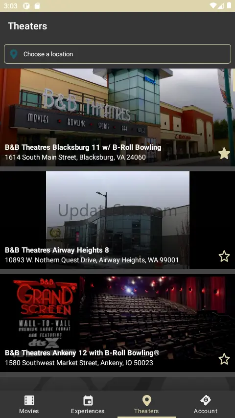 B&B Theatres 5.3.20