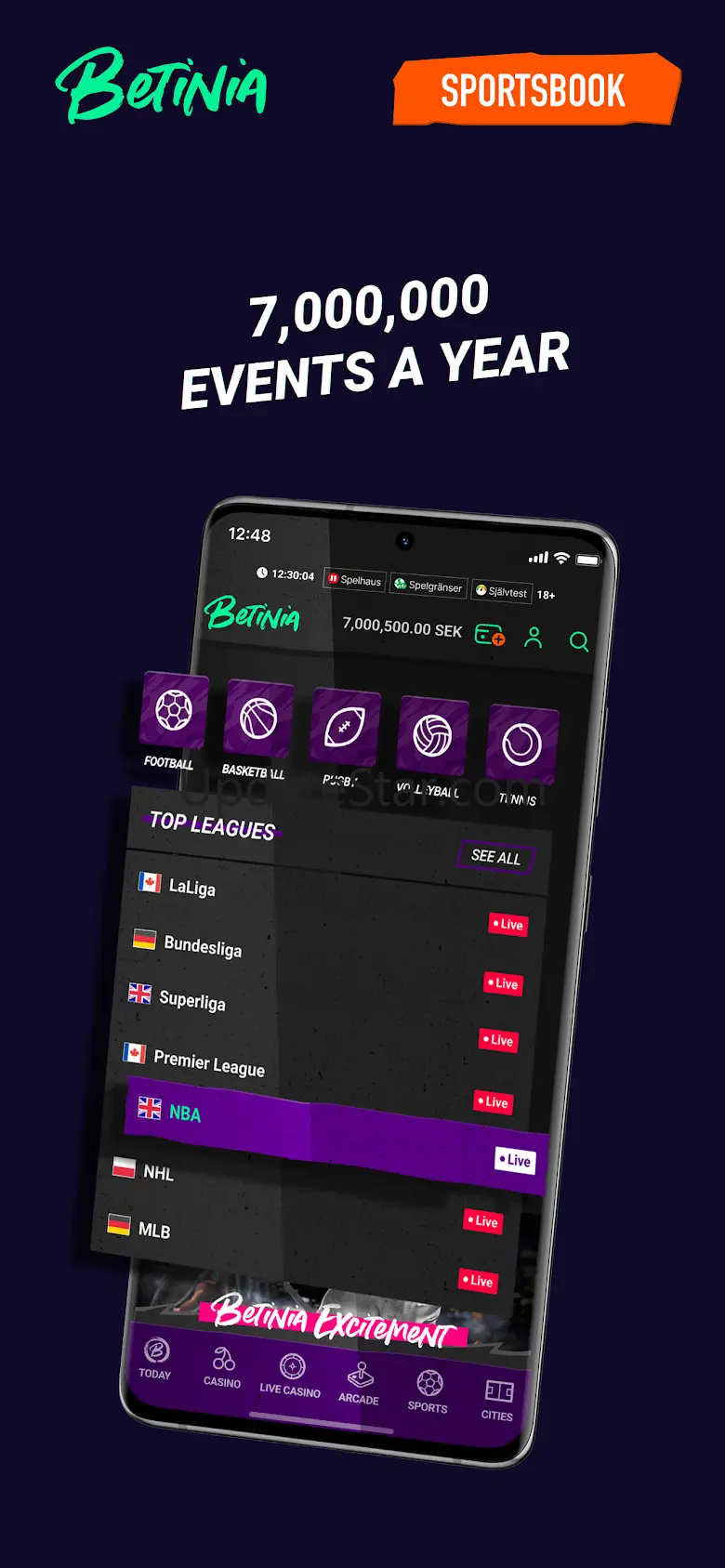 Betinia: Sports Betting, Slots 1.0.28