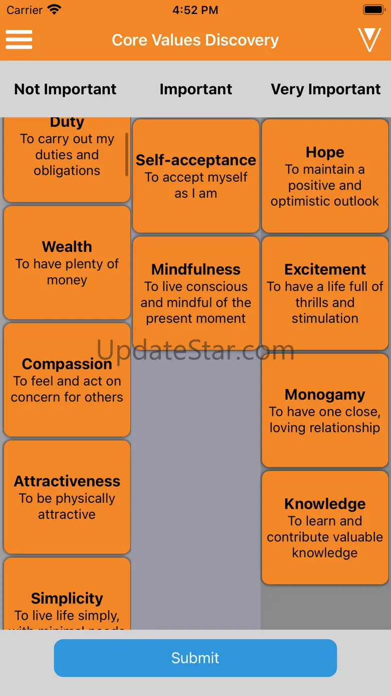Core Values Exercise 1.1.0