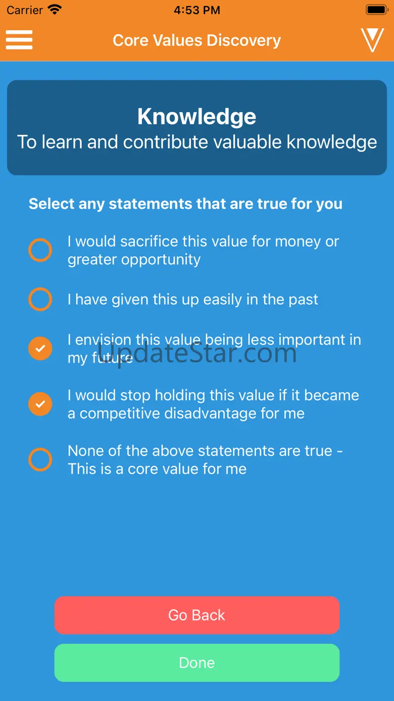 Core Values Exercise 1.1.0