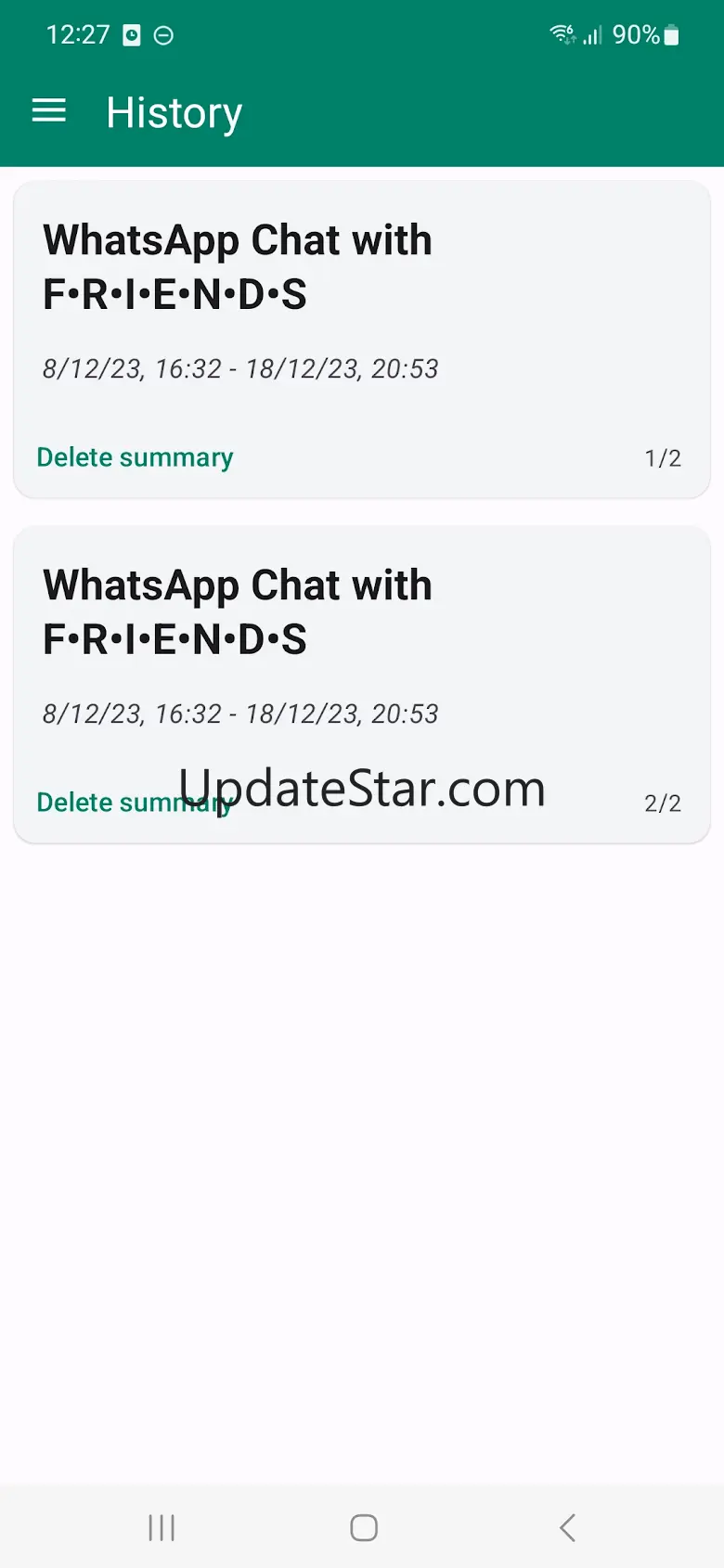WhatSumup: Summarize chats 1.3.1