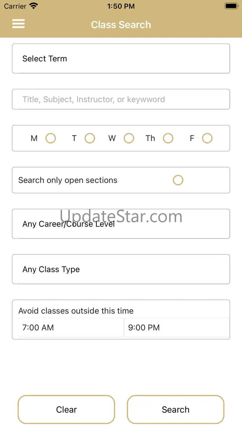 CU Boulder Class Search 13.1