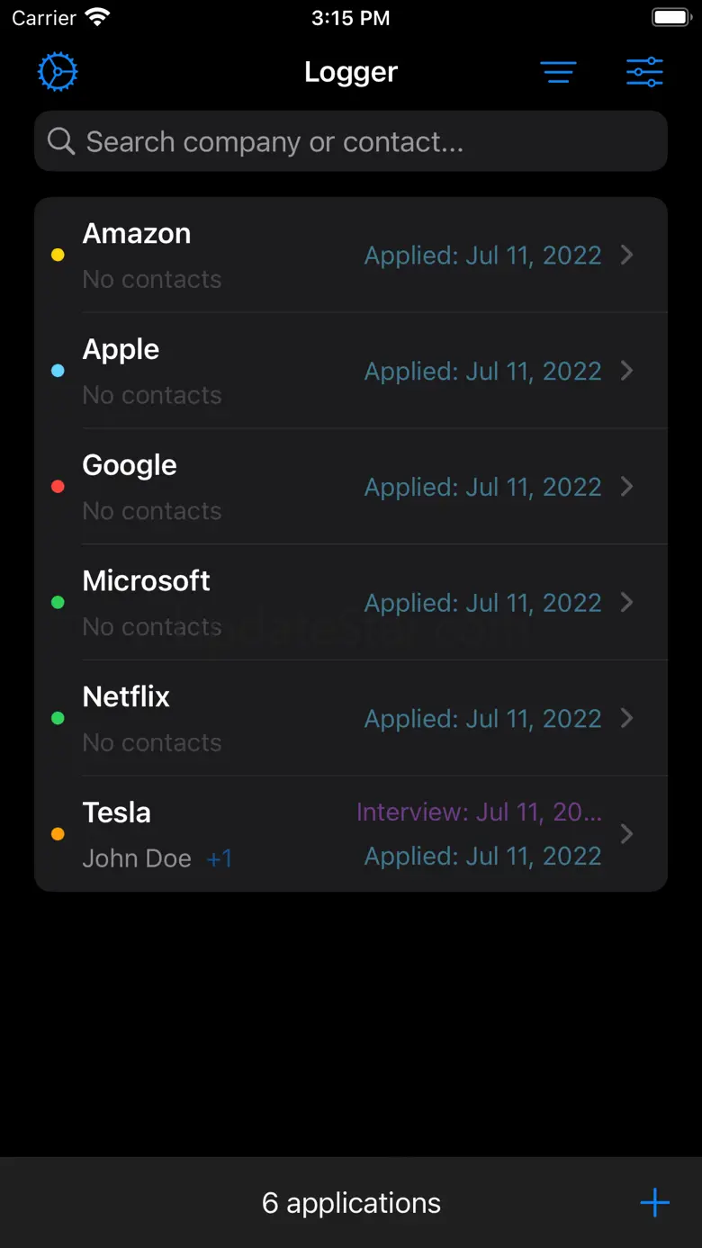 Logger - Track Job Application 1.0