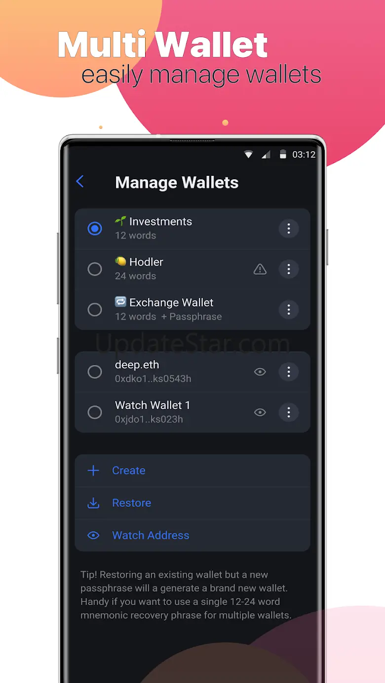 CoinDex:  Bitcoin Crypto 1.4.5