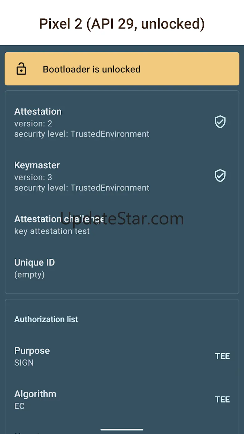 Key Attestation Demo 1.5.0