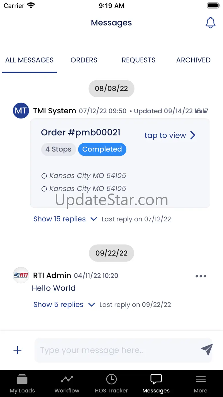 TLI Workflow (Go.Driver) v1.0.50