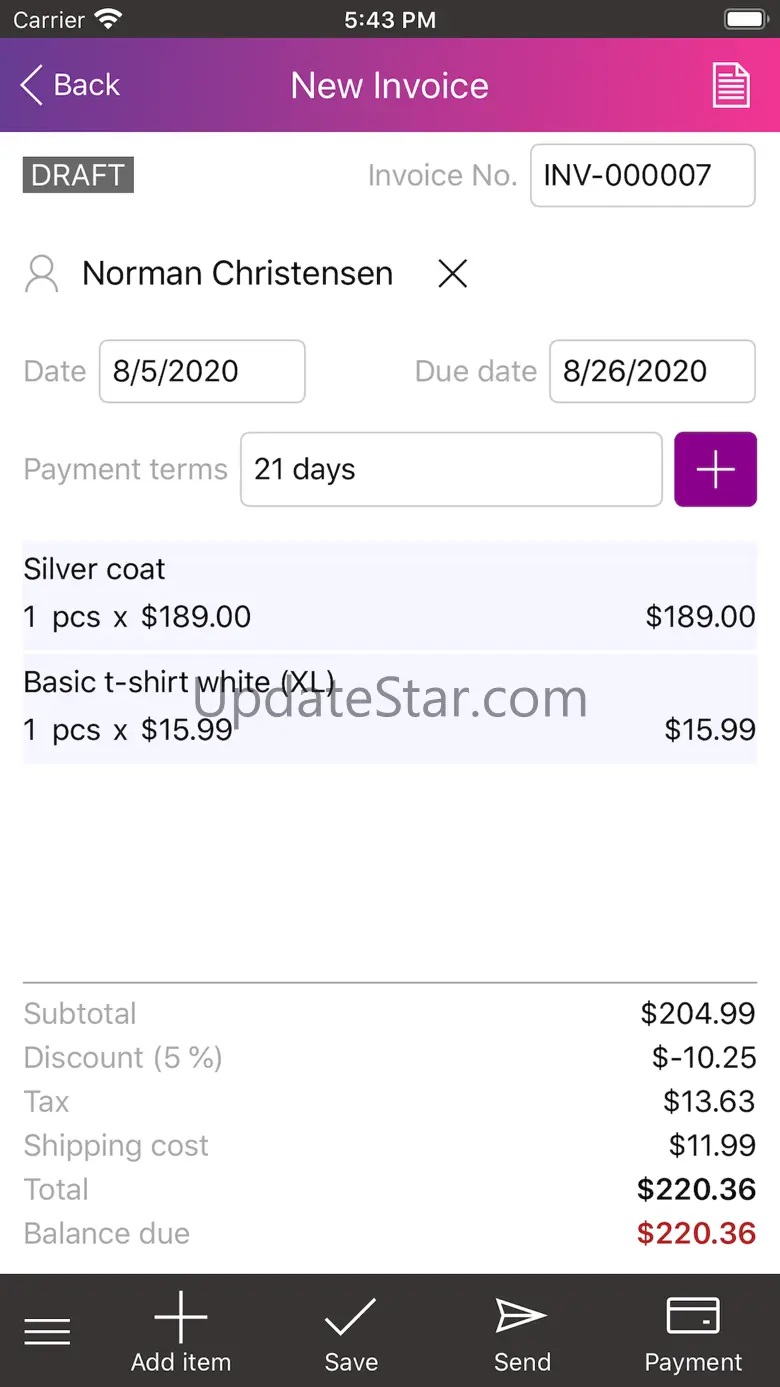 SBX Invoice 2.4.6