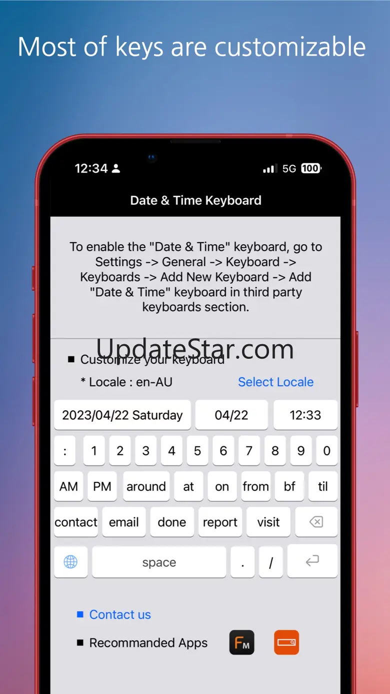 Date & Time Keyboard Pro 1.2.2
