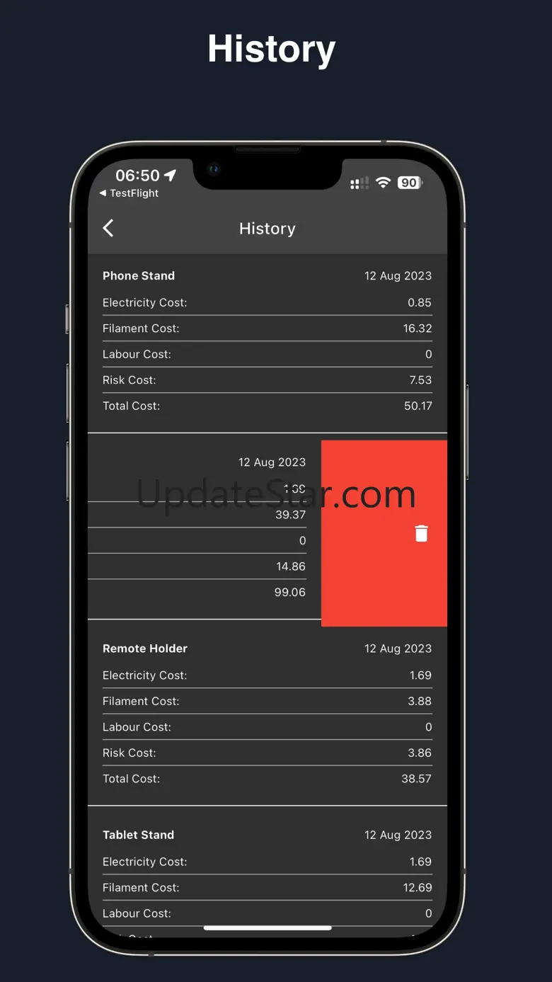 3D Printer Cost Calculator 2.1.2