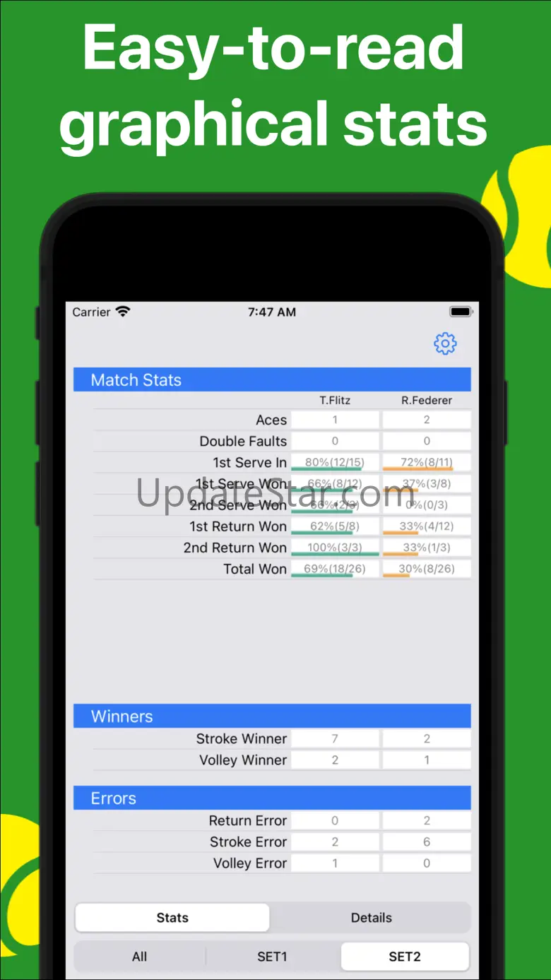 Tennis Scorekeeper-DataTennis 4.3