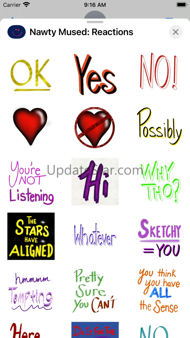 Nawty Mused: Text Reactions 1.0
