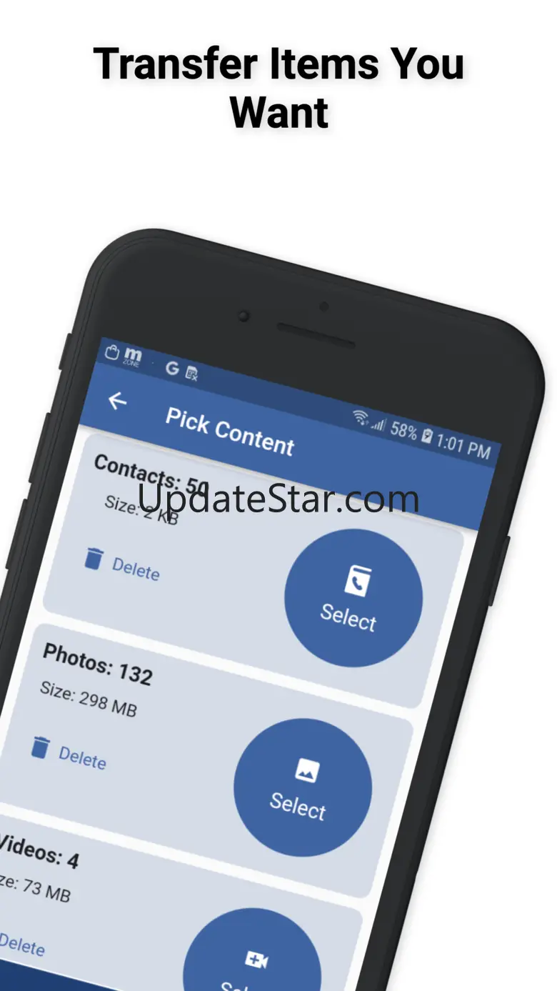 Content Transfer Contacts/File 1.7