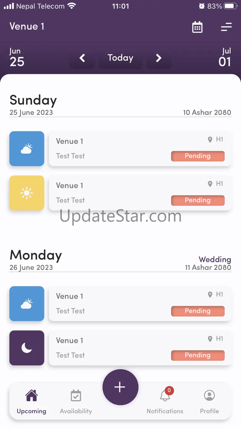 CaterMe: Booking Management 2.1.2