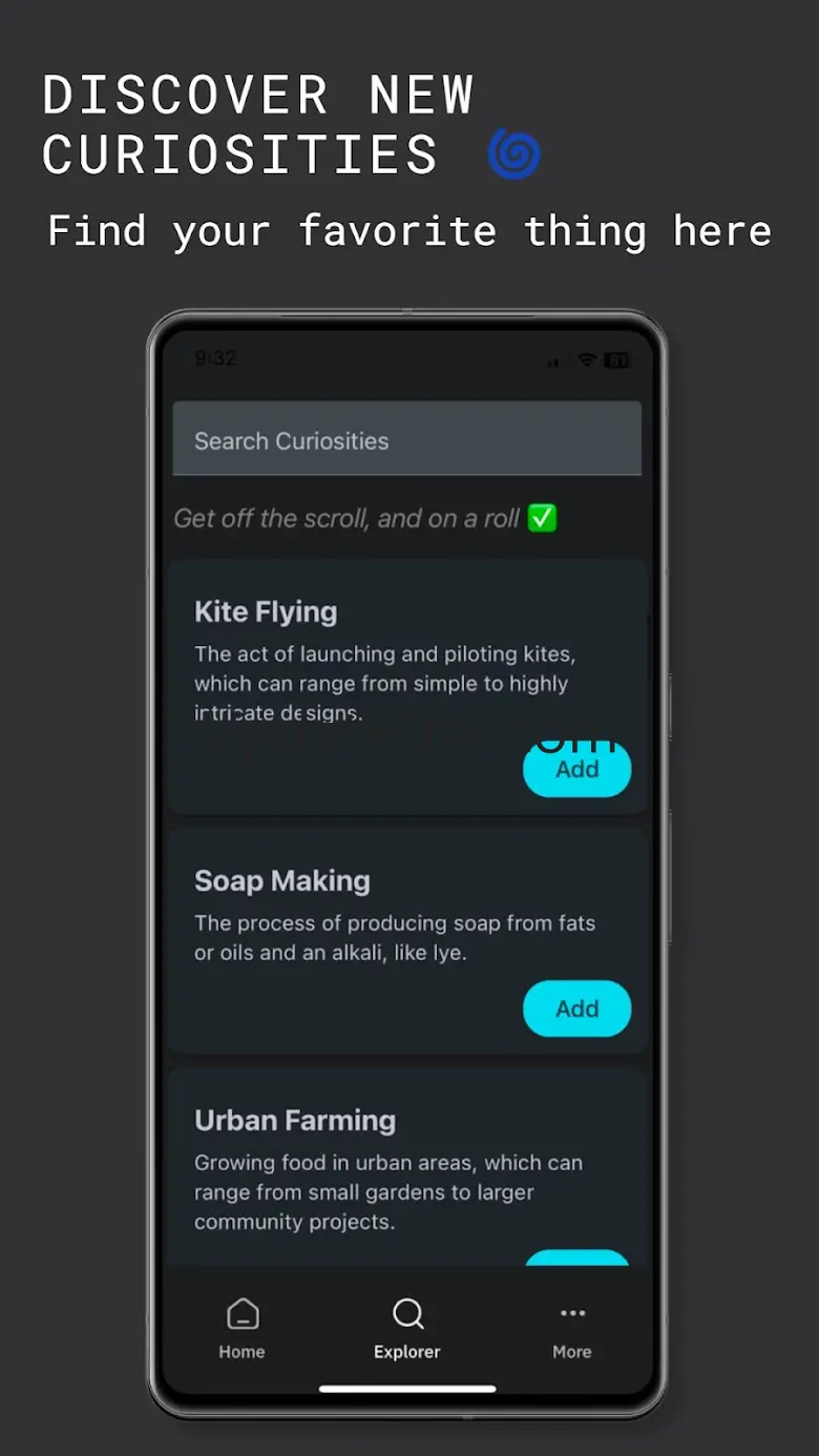 Curiosity Quench: scroll less 16.5.0