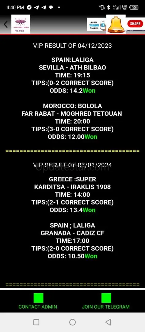 Correct Scores Source 9.8