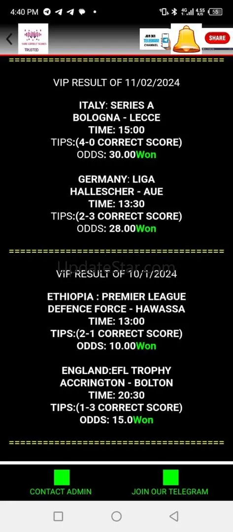 Correct Scores Source 9.8