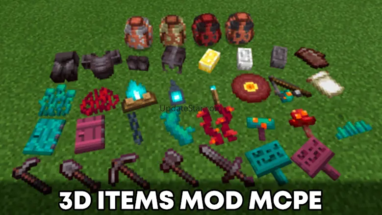 3D Item Mod MCPE 21