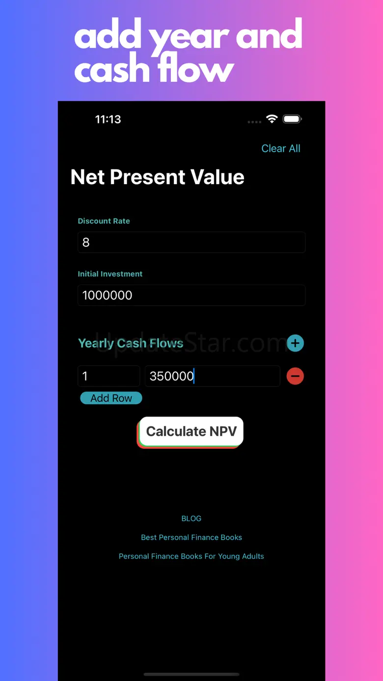 NPV Calculator 1.1