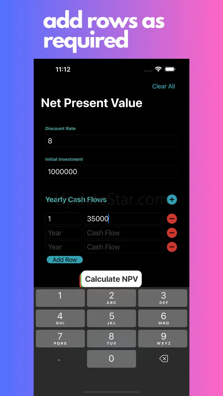 NPV Calculator 1.1