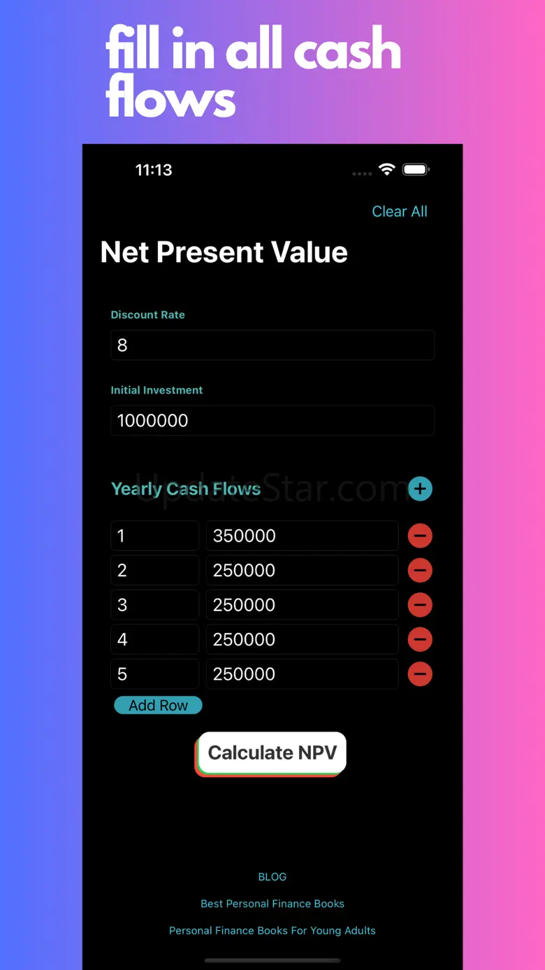 NPV Calculator 1.1