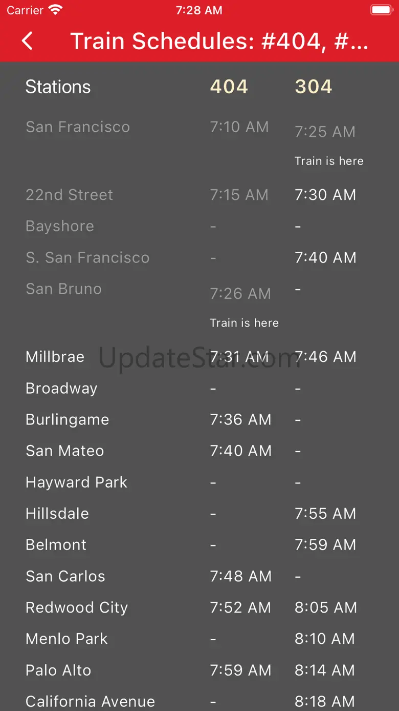 Caltrain Commuter 1.3.0