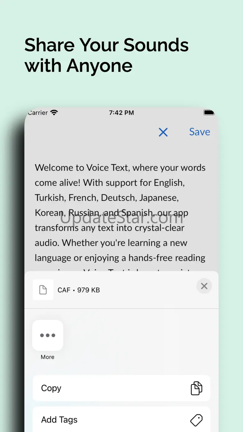 Voice Text (Text to Speech) 2.0.7