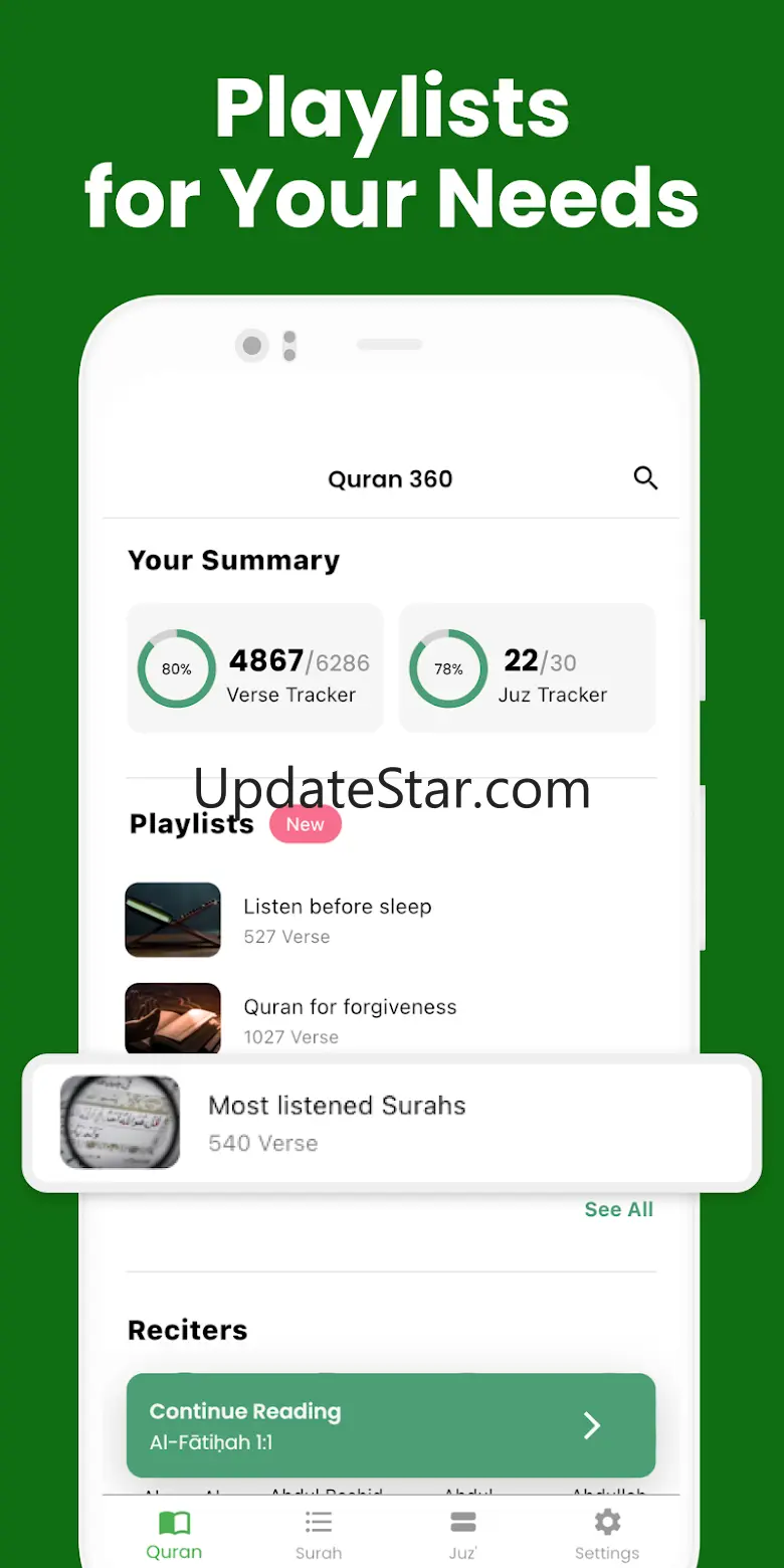Quran 360: English, Audio 6.4.1