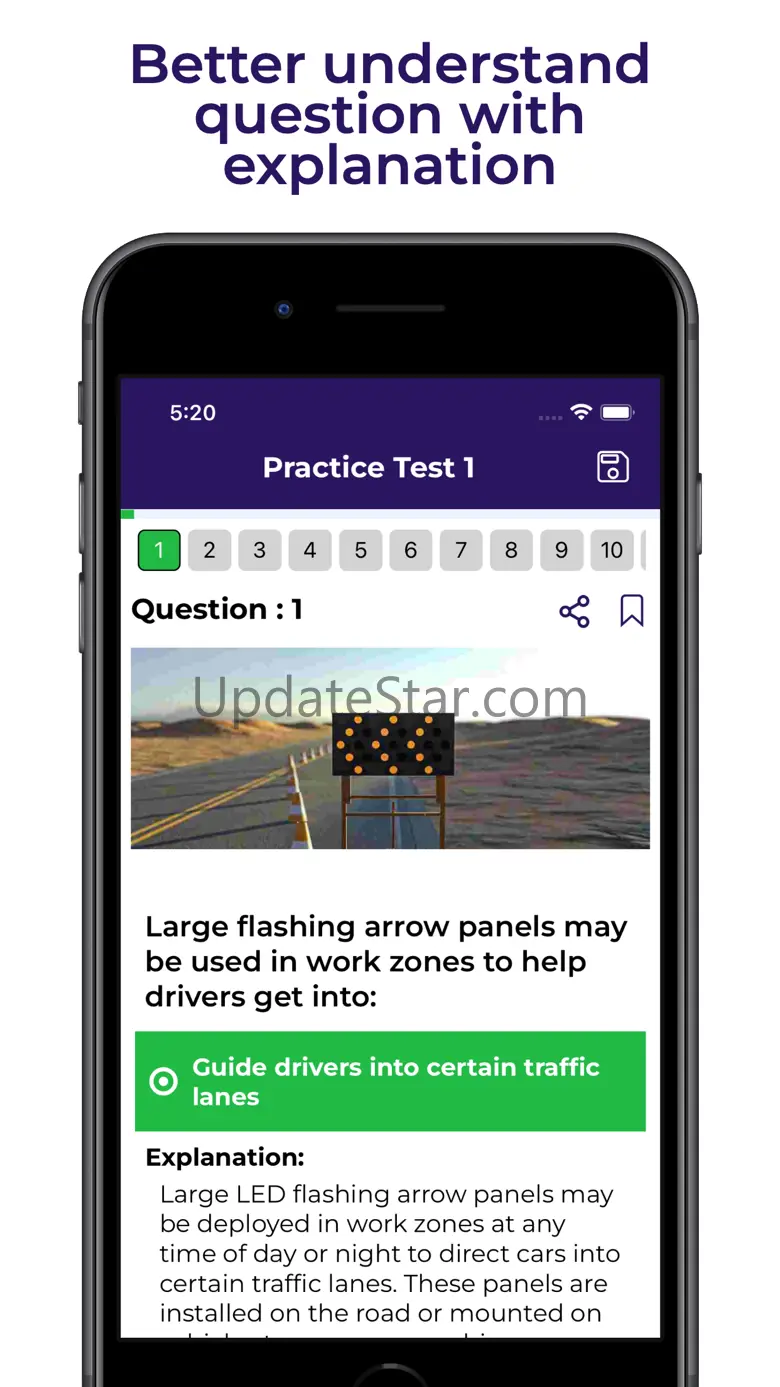 ND DOT Practice Test 2.1