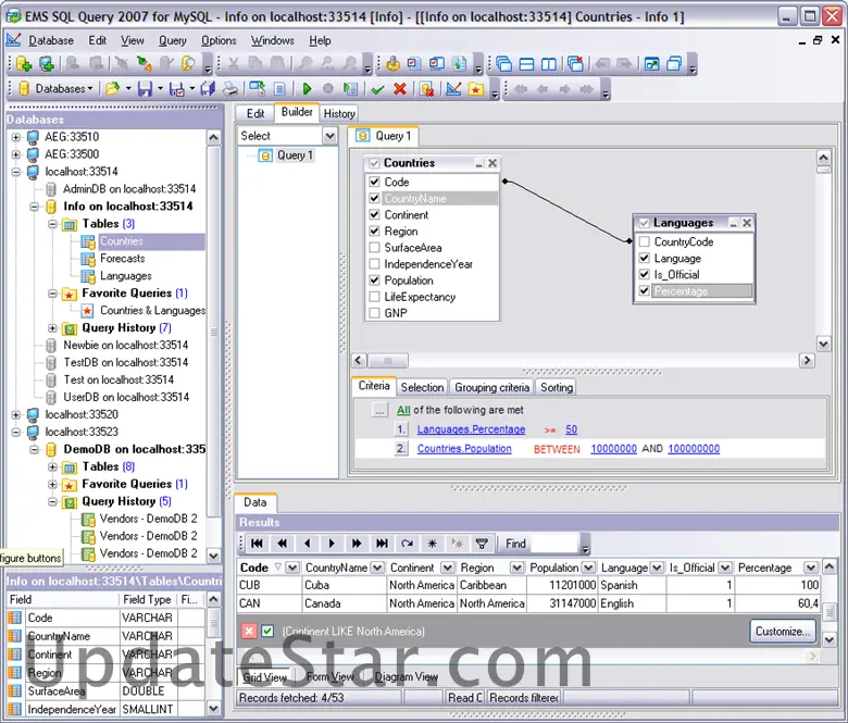 EMS SQL Query 2007 for MySQL 3.2