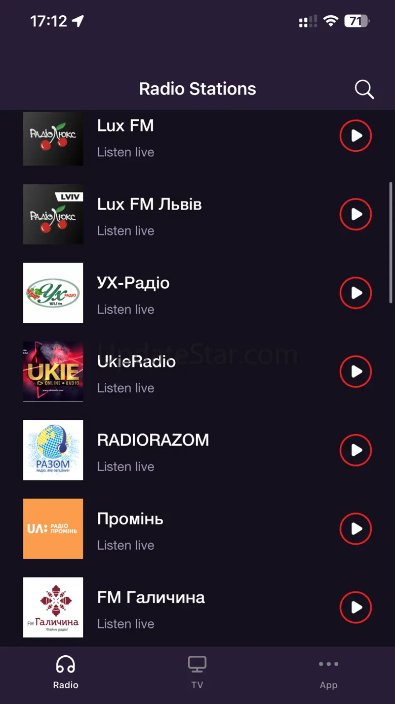 Ukrainian Radio by Mediacast 1.0.1