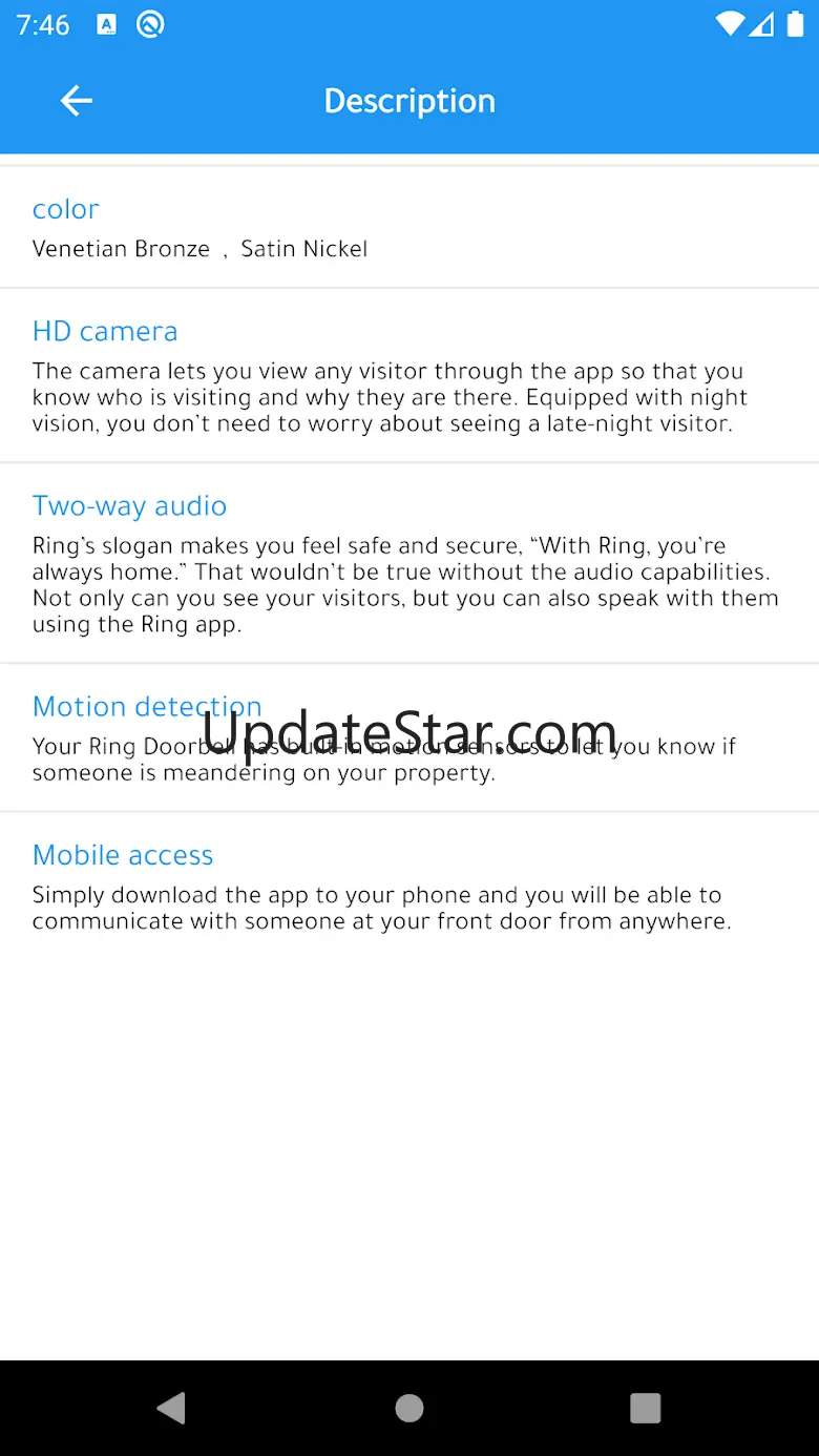 Smart Doorbell Monitor 2.5