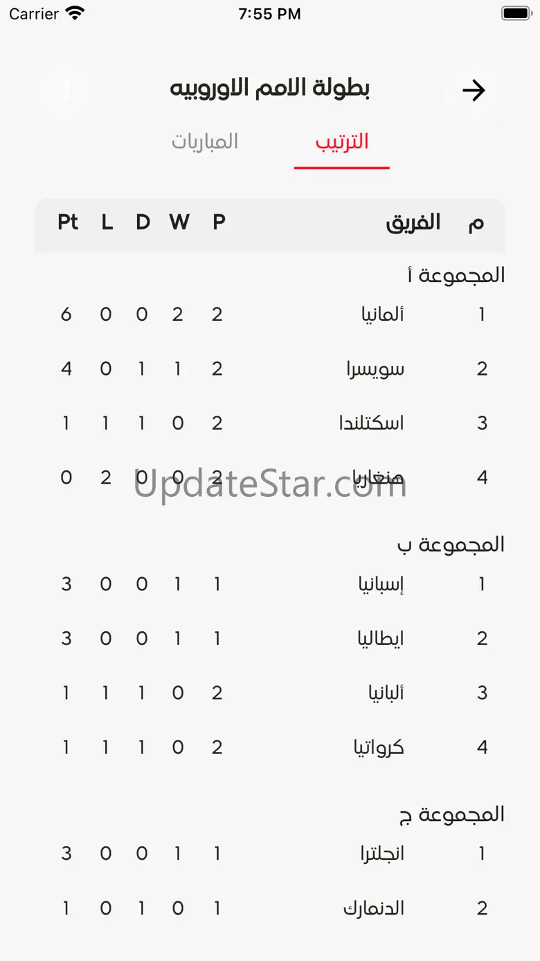 SCORA- Live sport stats 1.0.1