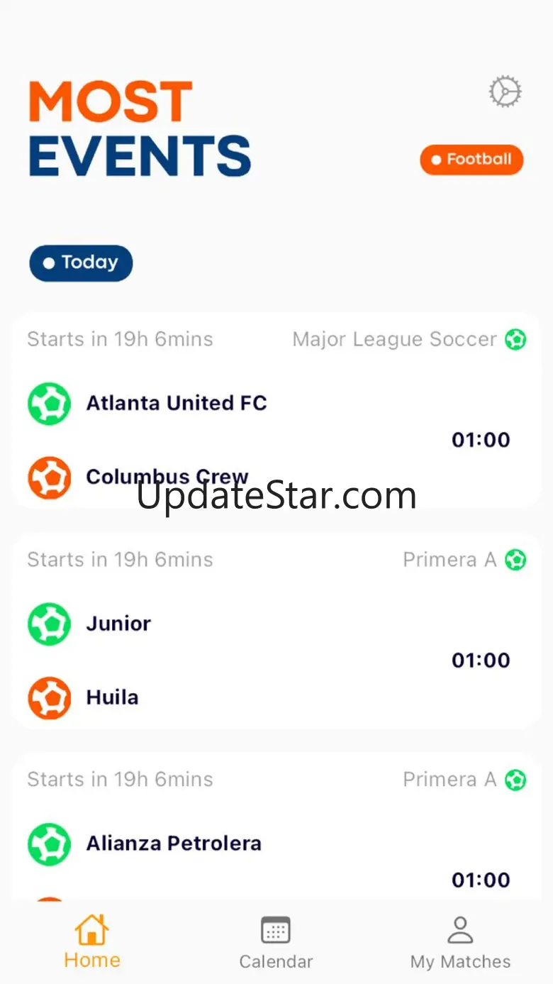 Most Events: Football 1.0.3