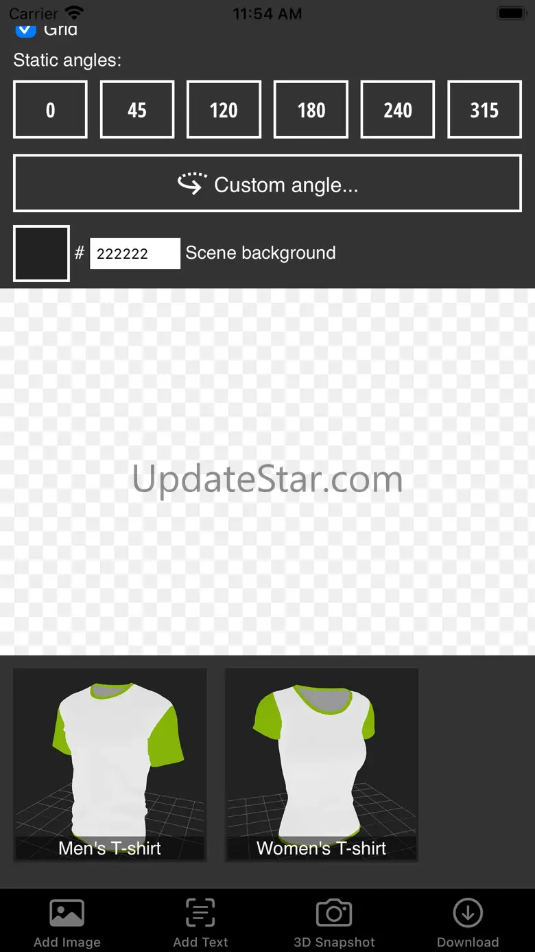 3D T-shirt mockup designer 2.4