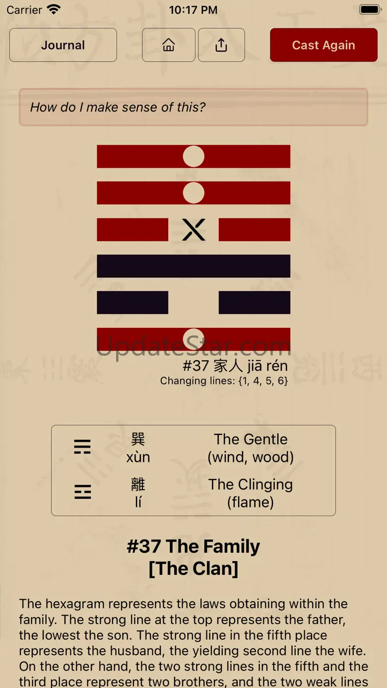 I Ching: Cast 1.2.0
