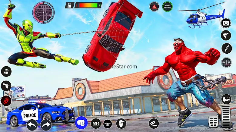 Superhero Game Crime War Clash
