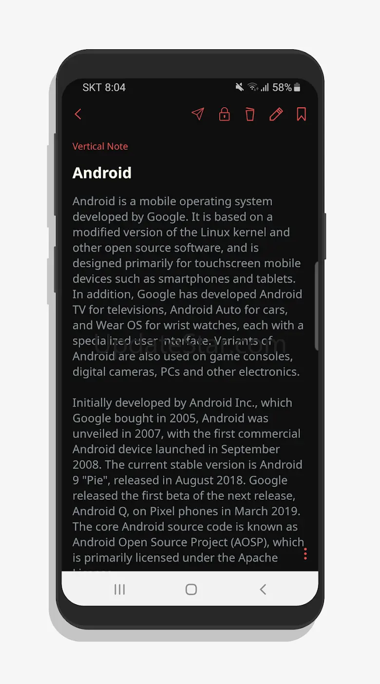 Vertical Note - Notepad, Notes 1.1.6