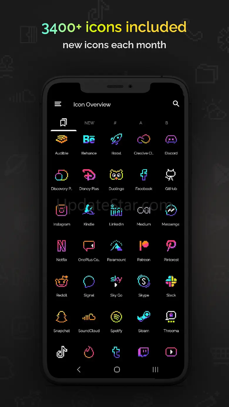 Retro Mode - Icon Pack (Neon) 1.13.0