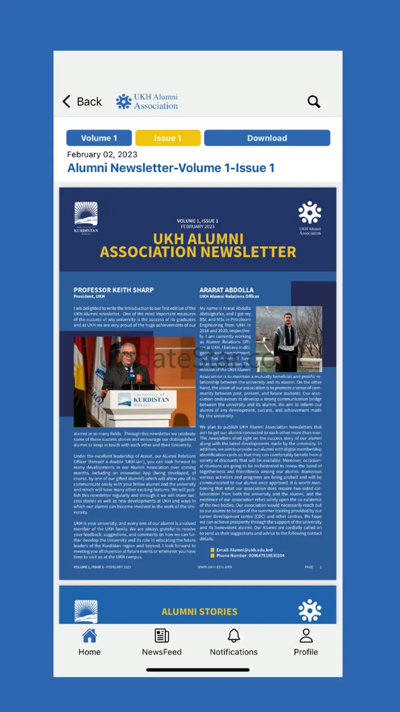 UKH Alumni Association 1.0.16